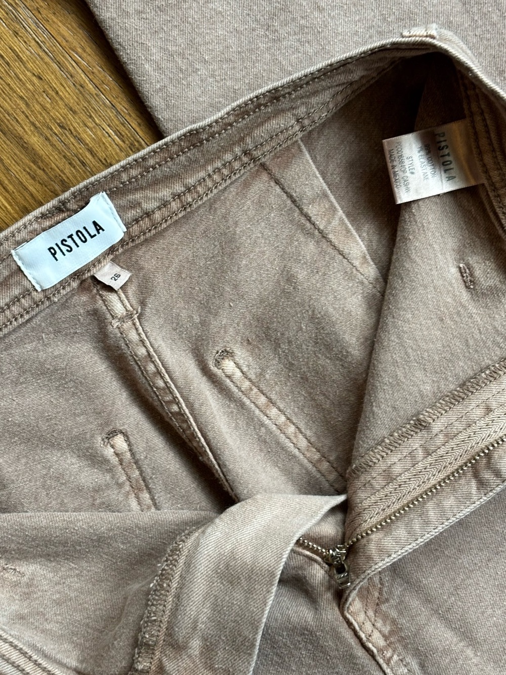 PISTOLA ANTHROPOLOGIE High-Rise Wide-Leg Frayed Jeans - Picture 6 of 9